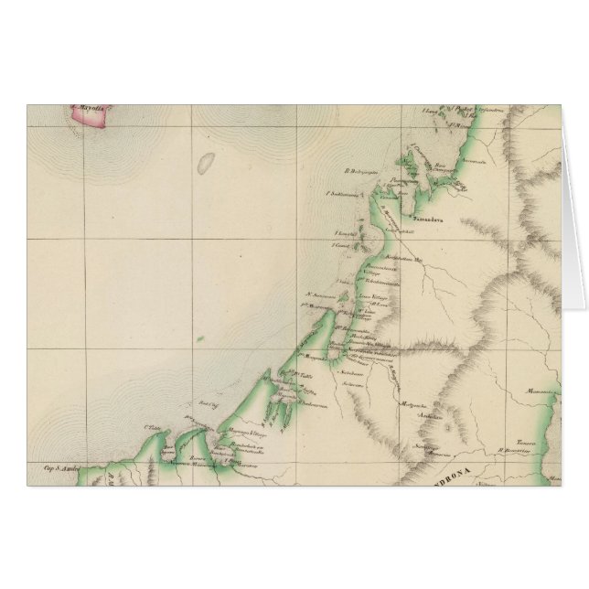 Cartão Madagáscar África 55 (Frente Horizontal)