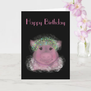Cartão Madam Piggy Birthday