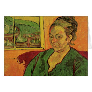 Cartão Madame Augustine Roulin por Vincent van Gogh