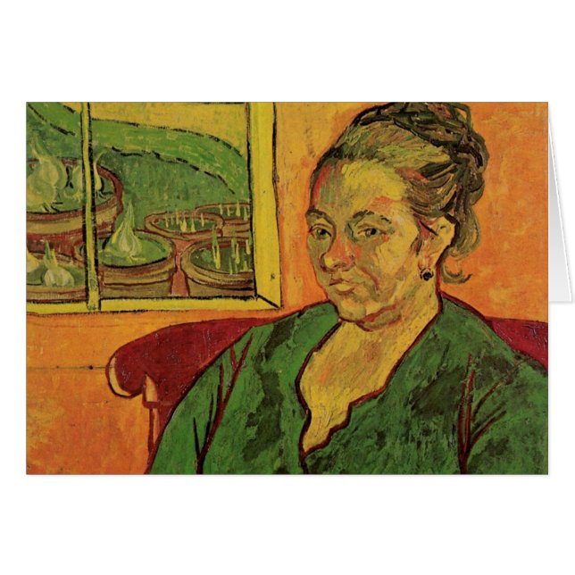 Cartão Madame Augustine Roulin por Vincent van Gogh (Frente Horizontal)