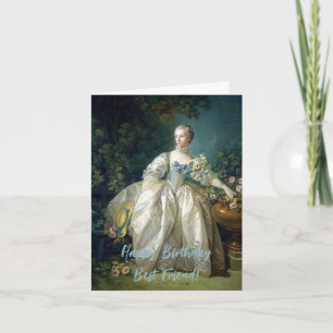 Cartão Madame Bergeret 1766 Feliz Aniversário Melhor Amig