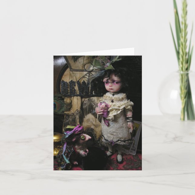 Cartão Madame" Knows it all" note card (Frente)