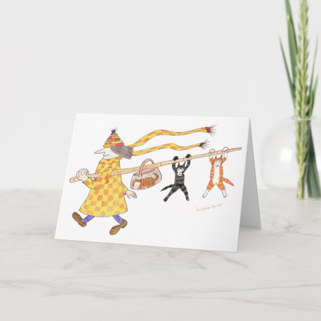 Cartão MadCatWoman and her Polecats (Frente)