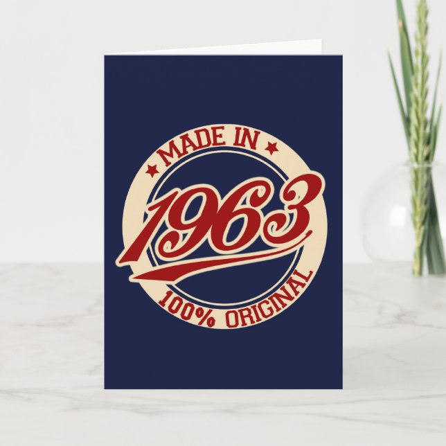 Cartão Made In 1963 (Frente)