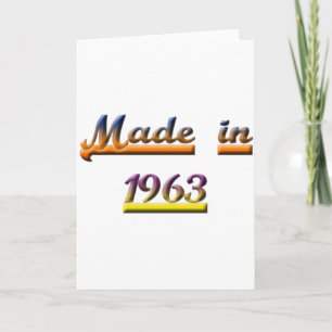 CARTÃO MADE IN 1963