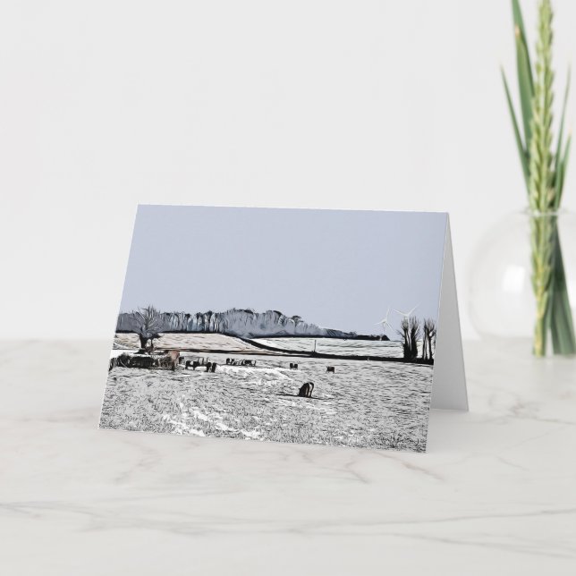 Cartão Madeira de Corvo, Harthill com Woodall. (Frente)