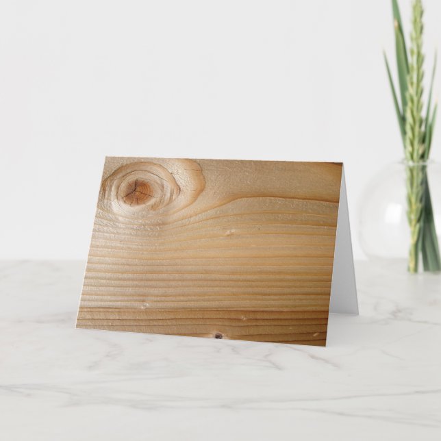 Cartão Madeira inacabada (Frente)