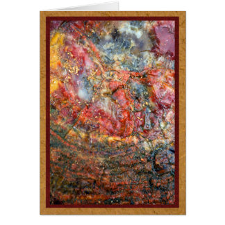 Cartão Madeira petrified colorida