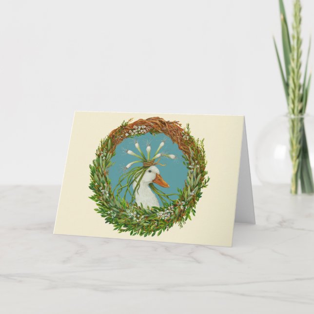 Cartão Madeline no wreath card (Frente)