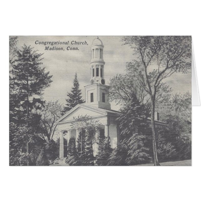 Cartão Madison Congregation Church Notecard (Frente horizontal)