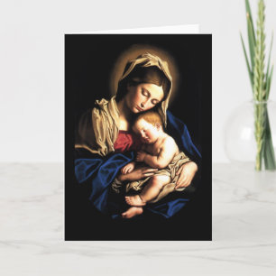 Cartão Madonna and Child Custom Card