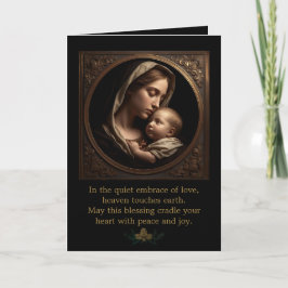 Cartão Madonna and Child Folded Greeting Card