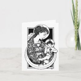 Cartão Madonna and Child Notecard