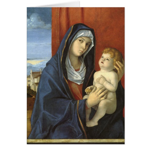 Cartão Madonna e Child por Giovanni Bellini (Frente)