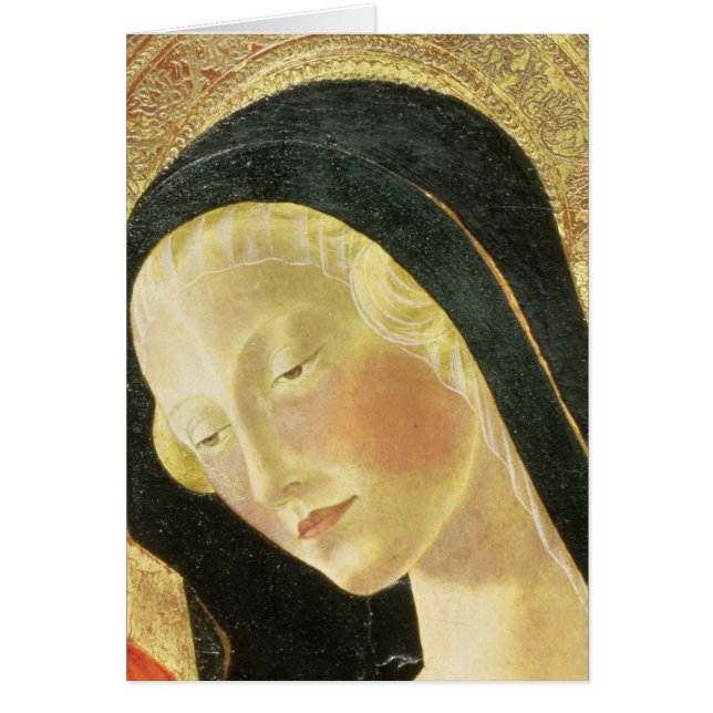 Cartão Madonna e criança (Frente)
