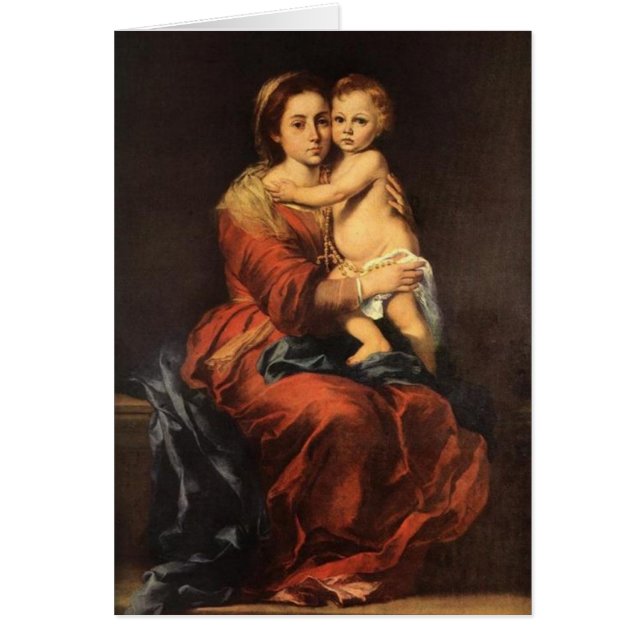 CARTÃO MADONNA E CRIANÇA (Frente)