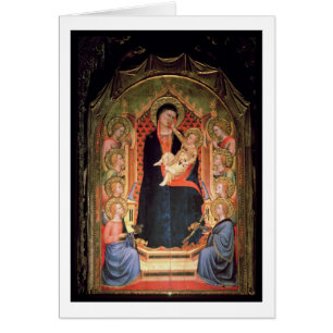 Cartão Madonna e criança, 1347