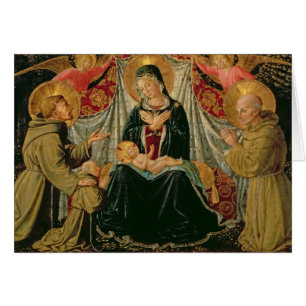 Cartão Madonna e criança 2