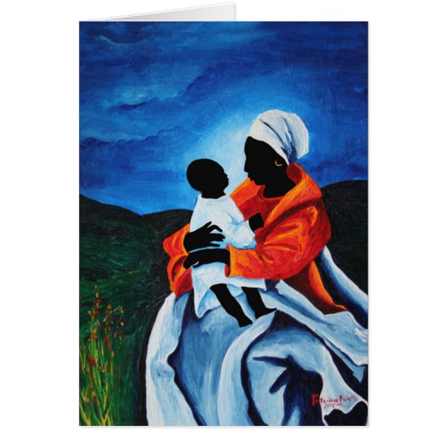 Cartão Madonna e criança - primeiras palavras 2008 (Frente)