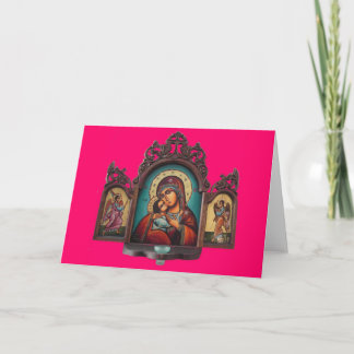 Cartão Madonna Tryptich Card