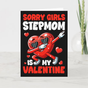Cartão Madrasta é meu coração de valentine garotas engraç