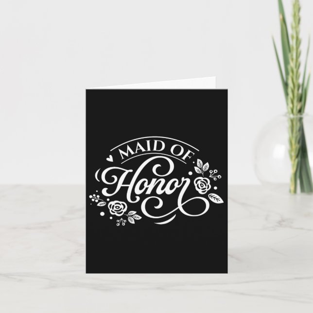 Cartão Madrinha de casamento (Frente)