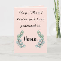 Mãe, acabaste de ser promovida para a Nana Card