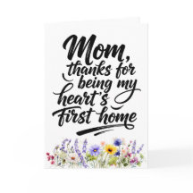 Mãe Ama a Primeira Casa Aquarela Flor Silvestre