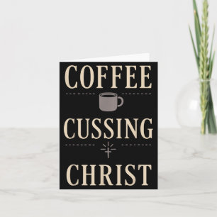 Cartão Mãe Cristã Fé Humor Abençoado Defeitos Café E