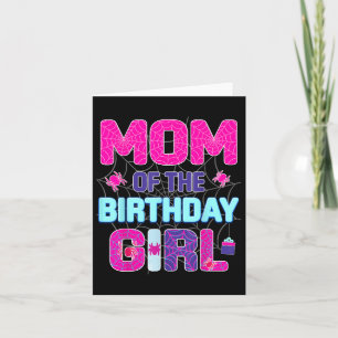Cartão Mãe Da Família De Aranha Cute Bday P