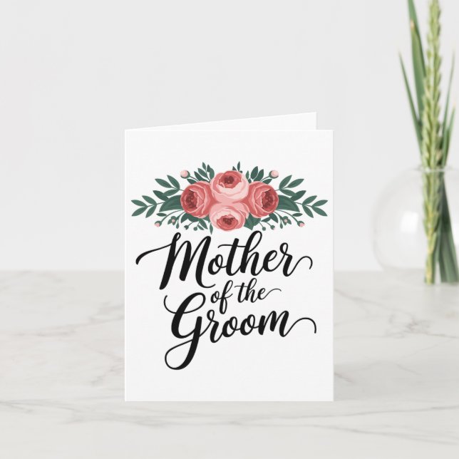 Cartão Mãe Da Flor Do Chá de casamento De Noite Da Mãe (Frente)