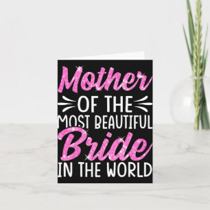Cartão Mãe Da Mais Bela Noiva Bridal