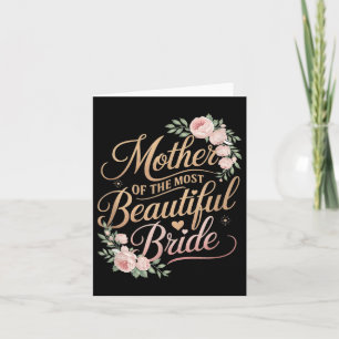 Cartão Mãe Da Noiva Mais Bonita, Brida De Casamento