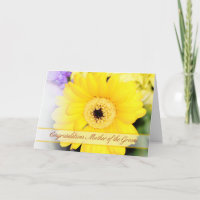 Mãe da placa de Parabéns do Groom com fluxo