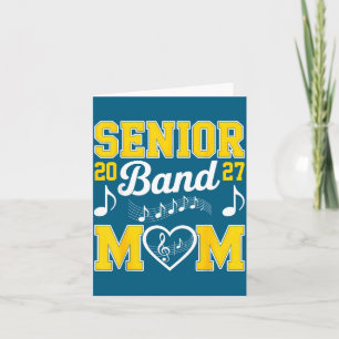 Cartão Mãe de Banda Sênior 2027 Ilustração Marching
