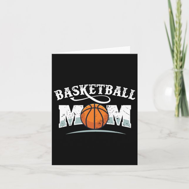 Cartão Mãe de basquete (Frente)