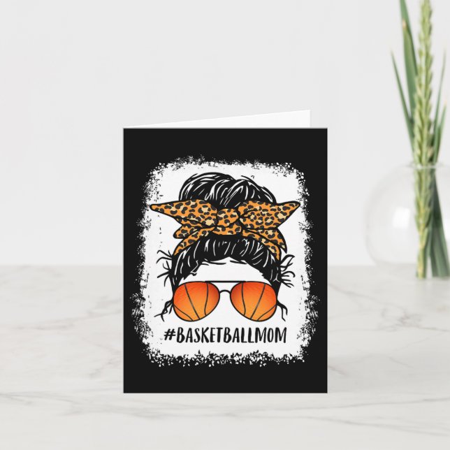 Cartão Mãe de basquetebol, soltou-se, mãe Mothe. (Frente)