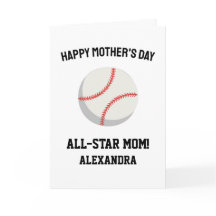 Mãe de Beisebol Feliz Dia das Mães