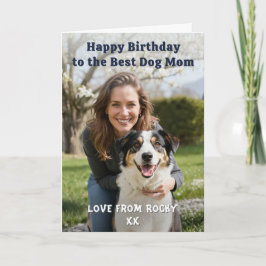 Cartão Mãe de Cachorro Personalizada Foto de Pet Feliz An