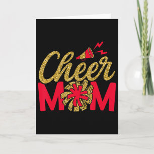 Cartão Mãe de Cheerleader Cheerleading Mãe de Torcida