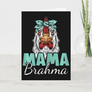 Cartão Mãe de Frango Brahma Vintage Mãe de Frango Silkie