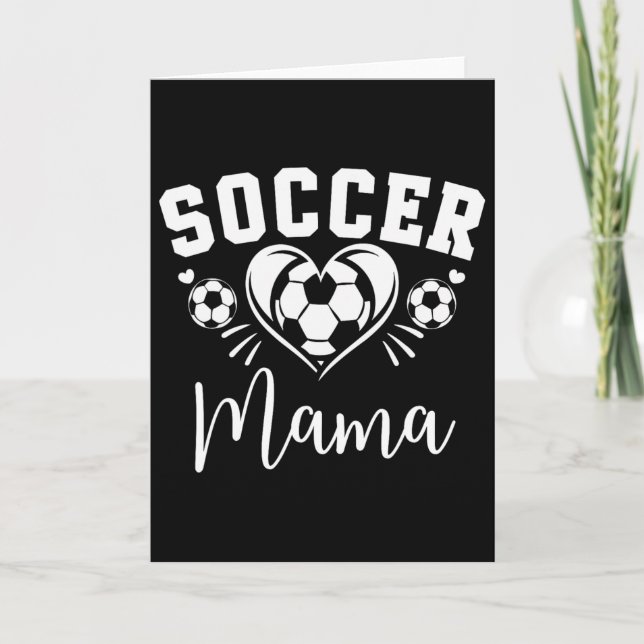 Cartão Mãe de Futebol Coração de Futebol  (Frente)