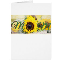 Cartão Mãe de girassol