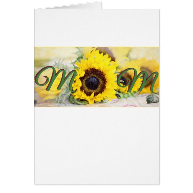 Cartão Mãe de girassol (Frente)