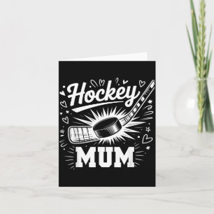 Cartão Mãe de Hockey Coração Família Dia das Mães Amante