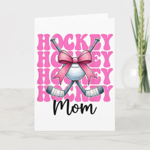 Cartão Mãe de Hockey Mãe de Street Hockey Mamãe Dia das M