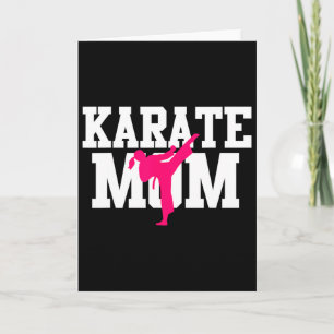 Cartão Mãe de Karatê Dia das Mães Artes Marciais Kickboxi