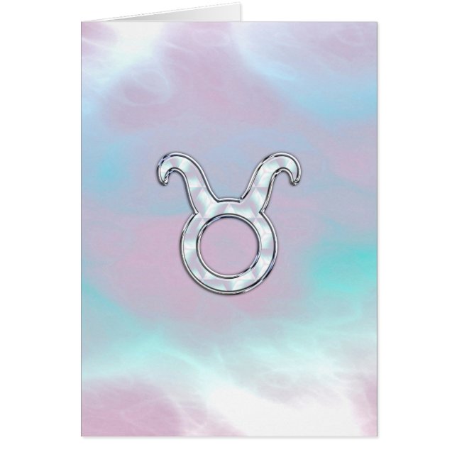 Cartão Mãe de Pearl Taurus Zodiac Astrologia (Frente)