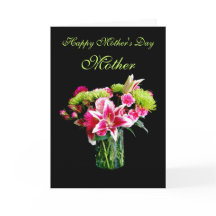 Mãe, Dia de as mães Feliz, Buquê Stargazer Lily