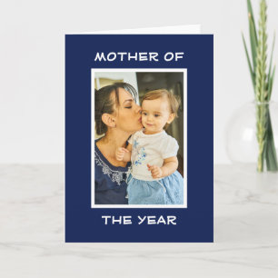 Cartão Mãe do Ano Personalizado Foto Personalizada Mamãe